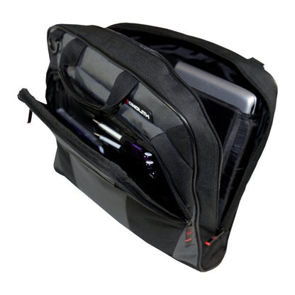 Monolith Nylon Laptop Messenger Bag Black And Grey 2400