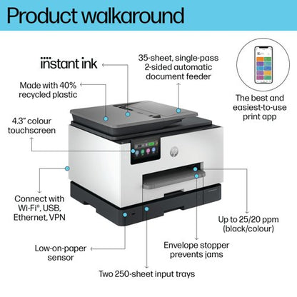 HP OfficeJet Pro 9135e 4-in-1 Wireless Colour Inkjet Printer 404M6B#687