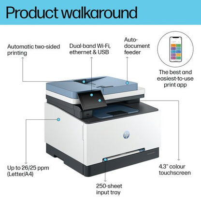 HP Color LaserJet Pro 3302fdw A4 4-in-1 Wireless Colour Laser Printer 499Q8F#B19