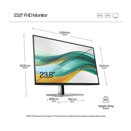 HP Series 5 Pro 9D9L6UT 23.8 inch Monitor IPS Full HD 9D9L6UT#ABU