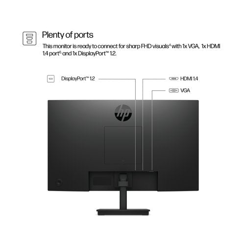 HP Series 3 Pro 9U5J5UT 23.8 inch Monitor IPS Full HD 9U5J5UT#ABU