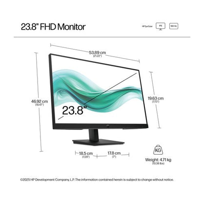 HP Series 3 Pro B0BU9UT 23.8 inch Monitor IPS Full HD B0BU9UT#ABU