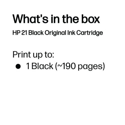 HP 21 Original Ink Cartridge 5-ml Black C9351AE