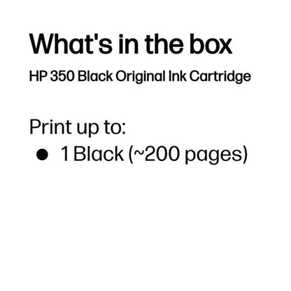 HP 350 Original Ink Cartridge 5-ml Black CB335EE