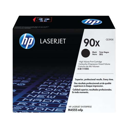 HP 90X Original LaserJet Toner Cartridge High Yield Black CE390X