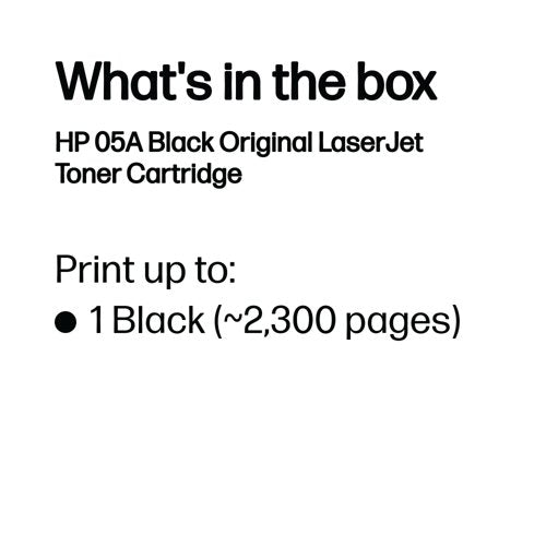 HP 05A Original LaserJet Toner Cartridge Black 2-pack CE505D