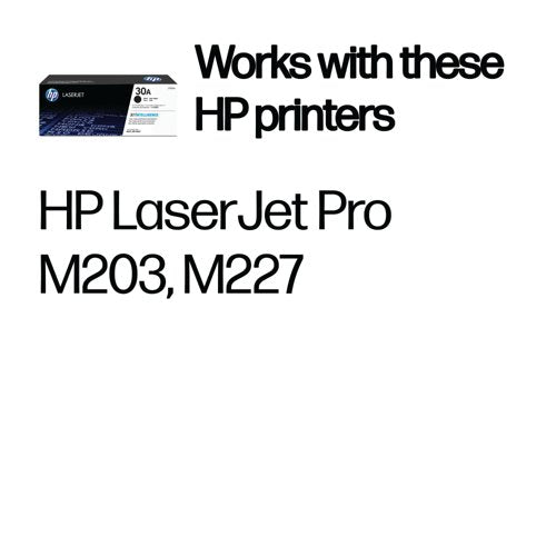 HP 30A Original LaserJet Toner Cartridge Black CF230A