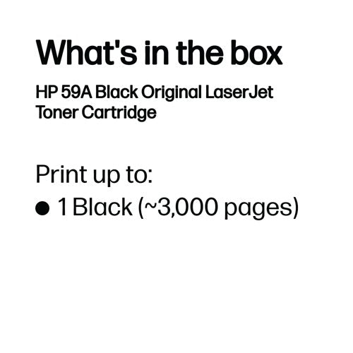 HP 59A Original LaserJet Toner Cartridge Black CF259A