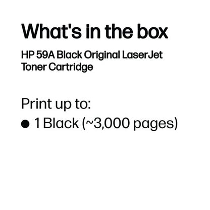 HP 59A Original LaserJet Toner Cartridge Black CF259A