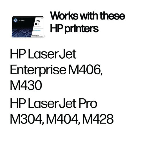 HP 59X Original LaserJet Toner Cartridge High Yield Black CF259X