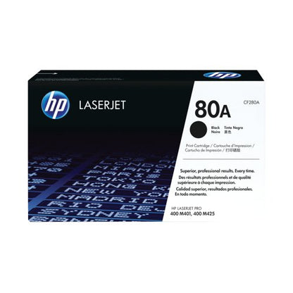 HP 80A Original LaserJet Toner Cartridge Black CF280A
