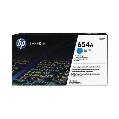 HP 654A Original LaserJet Toner Cartridge Cyan CF331A