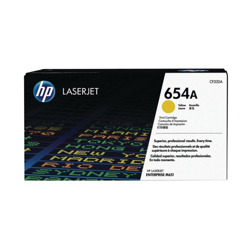 HP 652A Original LaserJet Toner Cartridge Yellow CF332A