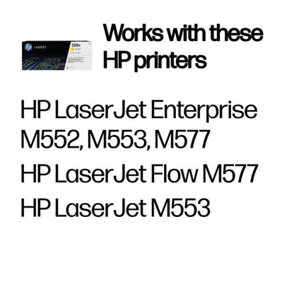 HP 508X Original LaserJet Toner Cartridge High Yield Yellow CF362X