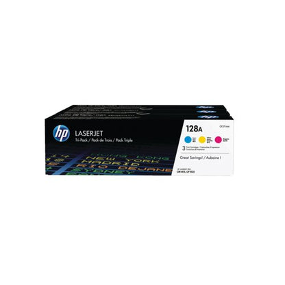 HP 128A Original LaserJet Toner Cartridge CMY 3-pack CF371AM