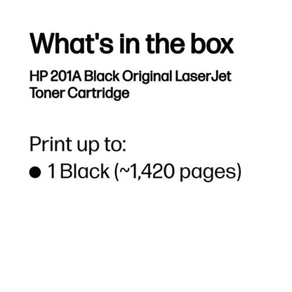 HP 201A Original LaserJet Toner Cartridge Black CF400A