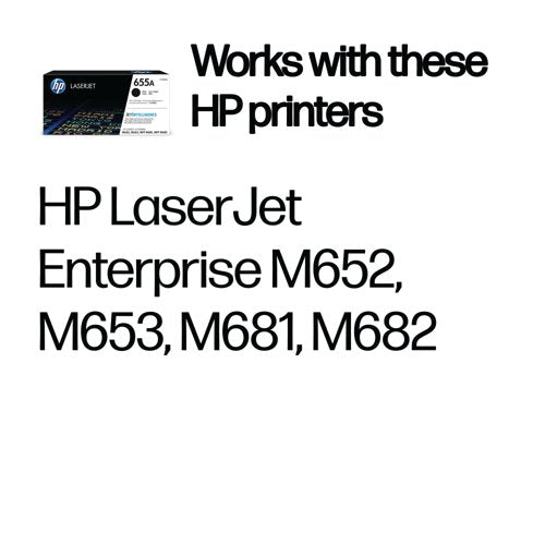 HP 655A Original LaserJet Toner Cartridge Black CF450A