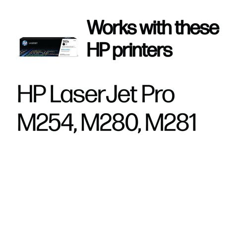 HP 203X Original LaserJet Toner Cartridge High Yield Black CF540X