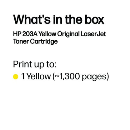 HP 203A Original LaserJet Toner Cartridge Yellow CF542A