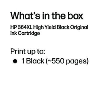 HP 364XL Original Ink Cartridge High Yield Black CN684EE