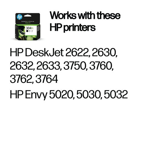 HP 304XL Original Ink Cartridge High Yield Black N9K08AE#BGX