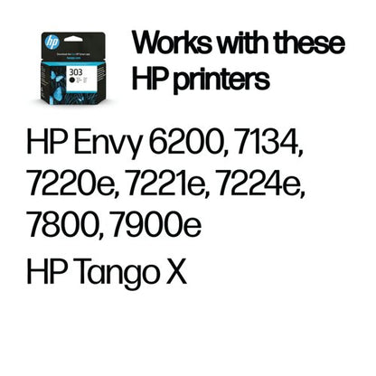 HP 303 Original Ink Cartridge 4-ml Black T6N02AE
