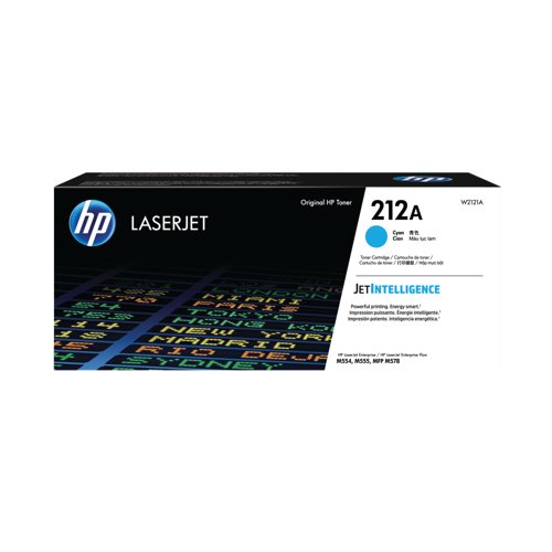 HP 212A Original LaserJet Toner Cartridge Cyan W2121A