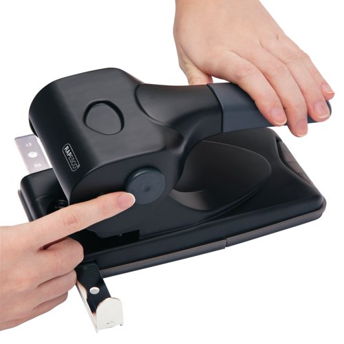 Rapesco Alu 65 Hole Punch Metal Black 1015