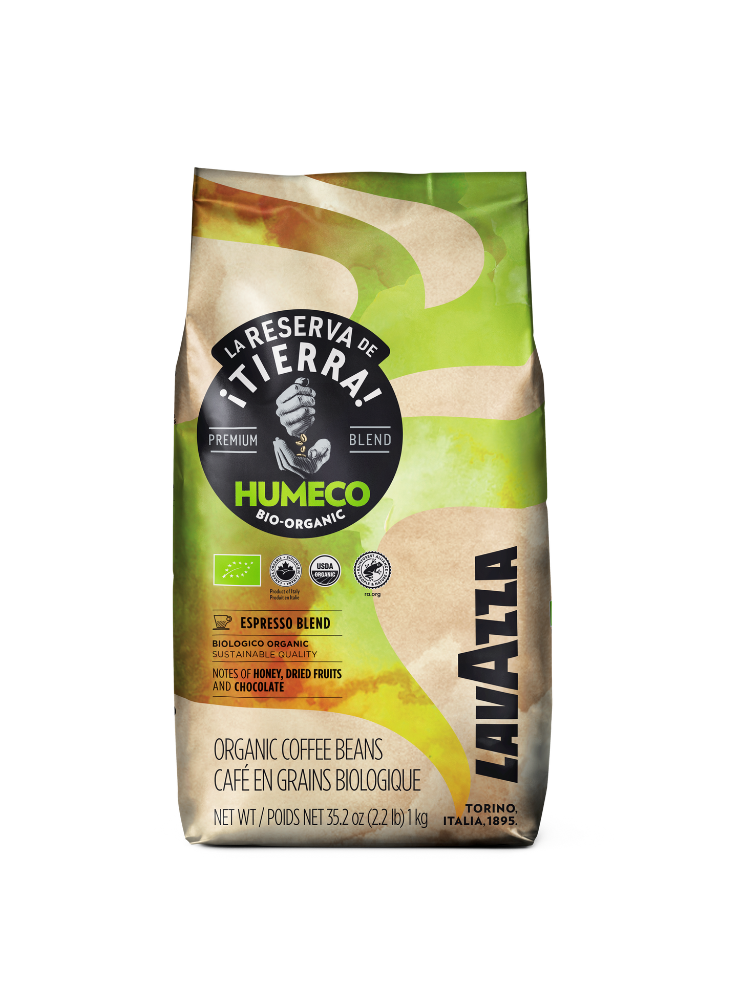 Lavazza La Reserva de Tierra Humeco Organic Coffee Beans 1kg