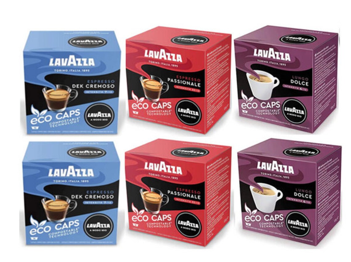 Lavazza A Modo Mio Eco Capsules Variety Pack - Favourites Set - 96 Capsules