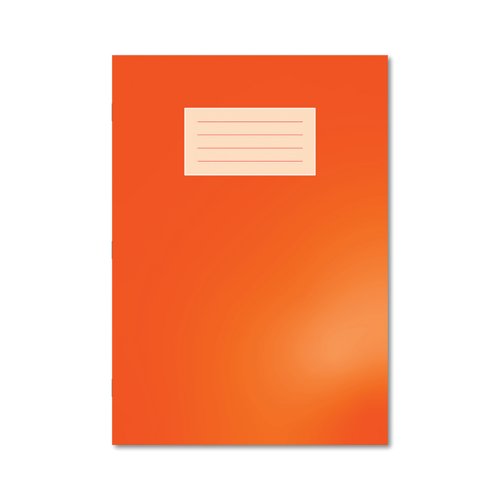 Hamelin Oxford Exercise Book 8mm Lined 80 Page A4 Orange (Pack of 50) 400136167