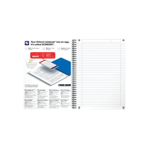 Oxford Oceanis Wirebound Notebook Ruled A4 Assorted (Pack of 5) 400178653