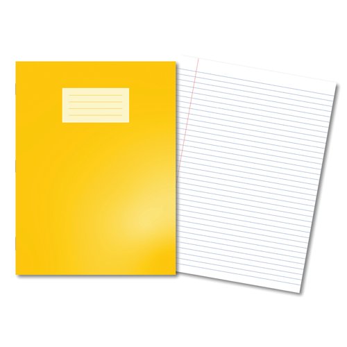 Hamelin Oxford Exercise Book 8mm Lined 80 Page A4+ Yellow (Pack of 50) 400206516