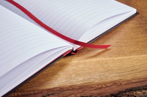 Oxford Black N Red Hardback Casebound Recycled Notebook 192 Pages A4 (Pack of 2) 400194939