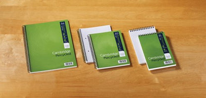 Cambridge Recycled Ruled Wirebound Notebook 200 Pages A4+ (Pack of 3) 100080423