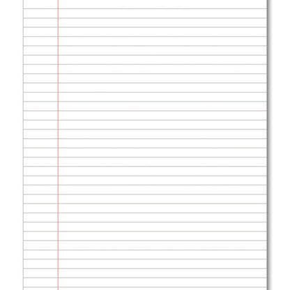 Hamelin Exercise Book 8mm Lined 80 Page A4 Red (Pack of 50) 100103371