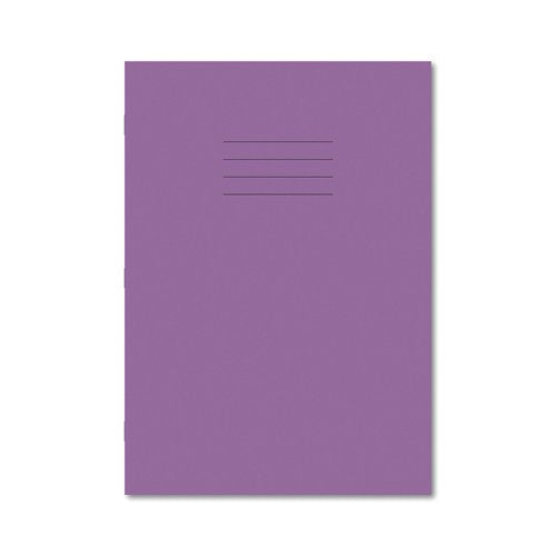 Hamelin Exercise Book 8mm Lined 80 Page A4 Purple (Pack of 50) 100102203