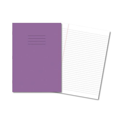 Hamelin Exercise Book 8mm Lined 80 Page A4 Purple (Pack of 50) 100102203