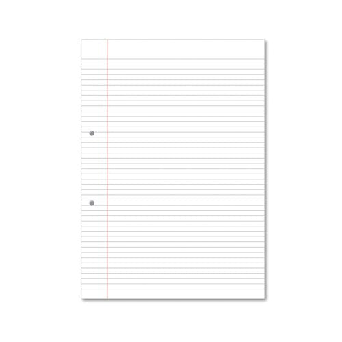 Hamelin Loose Leaf Paper 6mm Lined 1000 Page Punched 2 Hole A4 (Pack of 5) 100100617