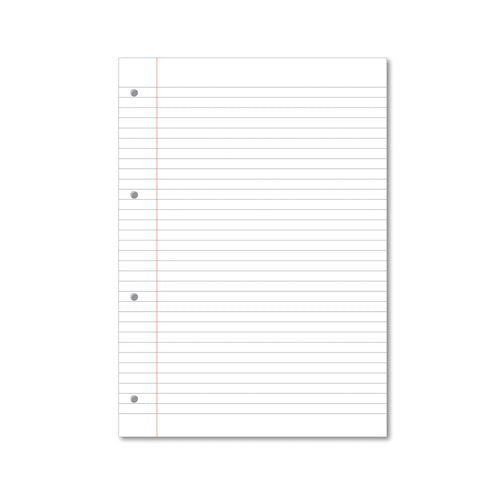 Hamelin Loose Leaf Paper 8mm Lined 1000 Page Punched 4 Hole A4 (Pack of 5) 100102905