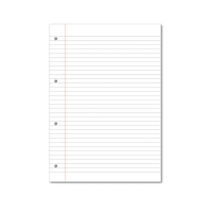 Hamelin Loose Leaf Paper 8mm Lined 1000 Page Punched 4 Hole A4 (Pack of 5) 100102905