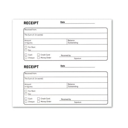 Challenge Duplicate Receipt Book 100 Sets 105x130mm (Pack of 5) 100080444