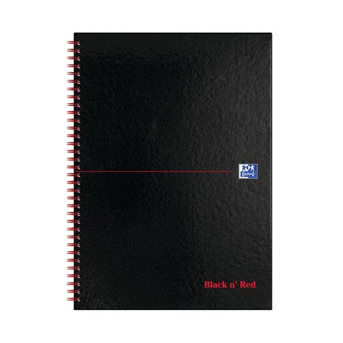 Black n' Red Wirebound A-Z Hardback Notebook A4 (Pack of 5) 100080232
