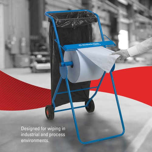 Wypall L10 Surface Wiping Paper Roll 1-Ply x1000 Sheets Blue 7200