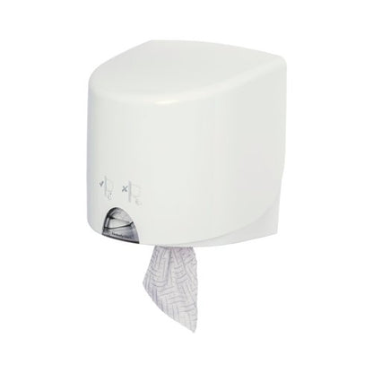 Aquarius Roll Control Wiper Centrefeed Dispenser Wall Mounted Wht 7018