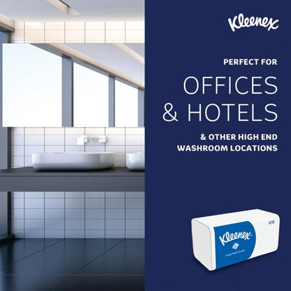 Kleenex V-Fold Paper Hand Towels 2-Ply x124 White Pack of 15 6778