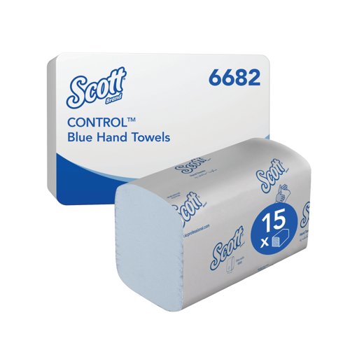 Scott Interfold V-Fold Paper Hand Towels x240 Blue Pack of 15 6682