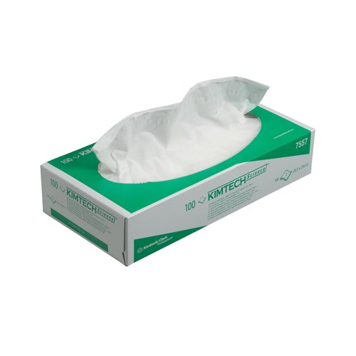 Kimtech Precision Wipes 2-Ply x100 Wipes White Pack of 24 7557