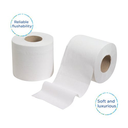 Kleenex Paper Toilet Roll 2-Ply x210 2 Rolls x18 White Pack of 36 8477
