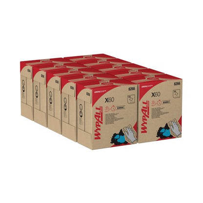 WypAll X60 General Clean Pop-Up Box Cleaning Cloths White (Pack of 10) 8266